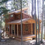 This 350 sq ft "treehouse" is used as a playhouse and family hangout space. | www.facebook.com/SmallHouseBliss