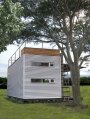 The Casa Cúbica vacation home, built from a 20' shipping container, sleeps up to four. | www.facebook.com/SmallHouseBliss