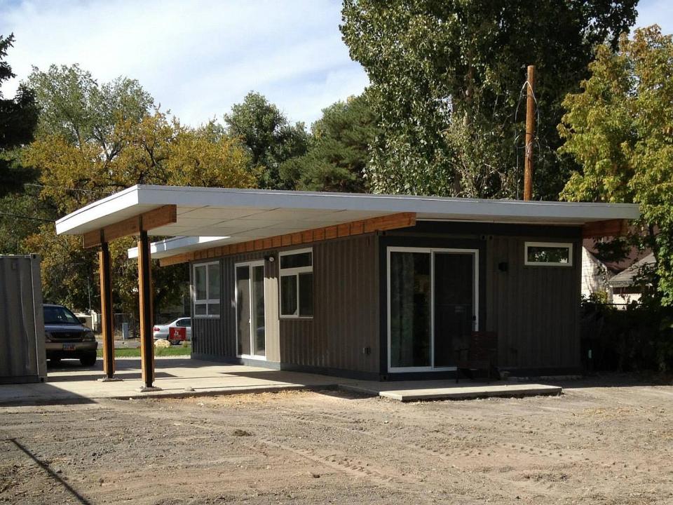 Sarah House, an affordable green container home with 1 bedroom in 672 sq ft. | www.facebook.com/SmallHouseBliss