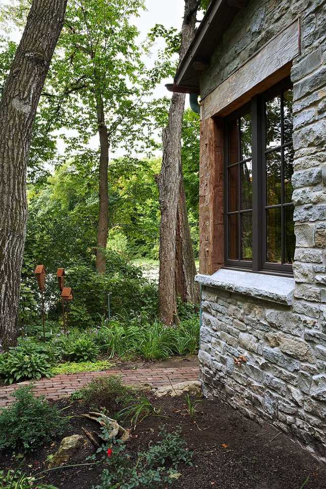 Fox Hollow, a new cottage built from antique materials. Designed by Murphy & Co. Design, it has 1 bedroom in 860 sq ft. | www.facebook.com/SmallHouseBliss