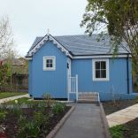 A small traditionally-styled Scottish house by modular builder The Wee House Company. This model has one bedroom in 431 sq ft. | www.facebook.com/SmallHouseBliss