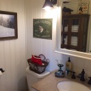 This recently renovated farmhouse in the Great Smoky Mountains has two bedrooms in 1,000 sq ft. | www.facebook.com/SmallHouseBliss